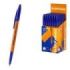 ErichKrause Slender Stick Orange Boligrafo con Capuchon - Punta de Aguja 0.7mm - Cuerpo Opaco Naranja - Trazo 0.26mm - Tinta de