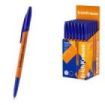 ErichKrause Slender Stick Orange Boligrafo con Capuchon - Punta de Aguja 0.7mm - Cuerpo Opaco Naranja - Trazo 0.26mm - Tinta de