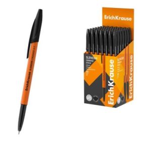 ErichKrause Slender Stick Orange Boligrafo con Capuchon - Punta de Aguja 0.7mm - Cuerpo Opaco Naranja - Trazo 0.26mm - Tinta de