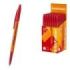 ErichKrause Slender Stick Orange Boligrafo con Capuchon - Punta de Aguja 0.7mm - Cuerpo Opaco Naranja - Trazo 0.26mm - Tinta de
