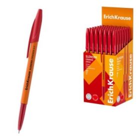 ErichKrause Slender Stick Orange Boligrafo con Capuchon - Punta de Aguja 0.7mm - Cuerpo Opaco Naranja - Trazo 0.26mm - Tinta de