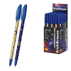 ErichKrause Neo Stick Galactic Boligrafo con Capuchon - Modelos Surtidos - Trazo 0.26mm - Tinta de Baja Viscosidad - Tapa Ventil