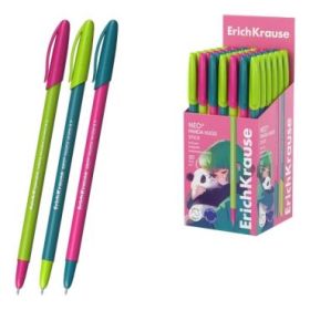 ErichKrause Neo Stick Panda Hugs Boligrafo con Capuchon - Modelos Surtidos - Trazo 0.26mm - Tinta de Baja Viscosidad - Tapa Vent