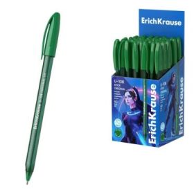 ErichKrause U-108 Stick Original Boligrafo con Capuchon - Punta de 1.0mm - Trazo 0.3mm - Tinta de Baja Viscosidad - Tapa Ventila