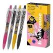 ErichKrause Butterfly Matic and Grip Positive Vibe Boligrafo Retractil - Modelos Surtidos - Trazo 0.28mm - Zona de Agarre de Gom