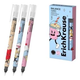ErichKrause Balance Stick Yummy Boligrafo con Capuchon - Modelos Surtidos - Trazo 0.35mm - Tinta Libre con Regulador de Alimenta