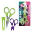 ErichKrause Junior Protect Panda Hugs Tijeras de 13cm - Puntas Redondeadas - Funda Protectora - Mangos de Plastico Resistente a