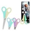 ErichKrause JOY Magic Pet Tijeras de 13.5cm - Puntas Redondeadas - Regla de 5cm en la Hoja - Mangos de Plastico Resistente a Gol