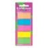 ErichKrause Neon Pack de 5 Blocs de 20 Marcadores de Pagina - Reposicionables - Plastico - 20x45mm - Colores Surtidos