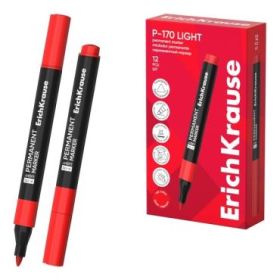 ErichKrause P-170 light Rotulador Permanente - Punta Conica - Trazo de 2.5mm - Resistente al Agua y a la Luz - Multisuperficie -