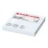 ErichKrause Bloc de 100 Notas Adhesivas Reposicionables - Papel de 75g/m2 - 75x75mm - Pegamento a Base de Agua - Color Blanco