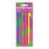 ErichKrause Neon Pack de 4 Blocs de 20 Marcadores de Pagina - Reposicionables - Plastico - 12X130mm - Colores Surtidos