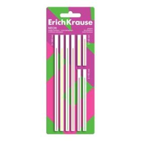 ErichKrause Neon Pack de 8 Blocs de 20 Marcadores de Pagina - Reposicionables - Plastico - 3 Formatos Diferentes - Colores Surti