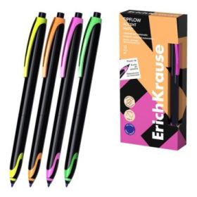 ErichKrause TipFlow Matic Accent Boligrafo Retractil - Modelos de Cuerpo Surtidos - Trazo 0.4mm - Color Azul