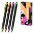 ErichKrause TipFlow Matic Accent Boligrafo Retractil - Modelos de Cuerpo Surtidos - Trazo 0.4mm - Color Negro