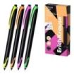 ErichKrause TipFlow Matic Accent Boligrafo Retractil - Modelos de Cuerpo Surtidos - Trazo 0.4mm - Color Negro