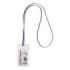 ErichKrause Funda para Tarjeta con Colgante - Orientacion Vertical - PVC - Incluye Colgante Azul - Formato 62x91mm - Color Trans