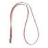 ErichKrause Colgante para Funda de Tarjeta - Cordon de Poliester - 12mm de Ancho - 42cm de Largo - Color Rojo