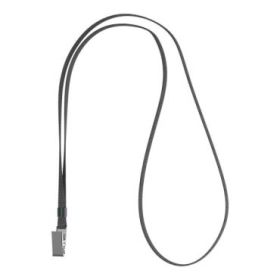 ErichKrause Colgante para Funda de Tarjeta - Cordon de Poliester - 12mm de Ancho - 42cm de Largo - Color Gris