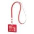 ErichKrause Funda para Tarjeta con Colgante - Orientacion Horizontal - Plastico Abc - Incluye Colgante - Formato 54x85mm - Color