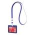 ErichKrause Funda para Tarjeta con Colgante - Orientacion Horizontal - Plastico Abc - Incluye Colgante - Formato 54x85mm - Color