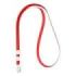 ErichKrause Colgante para Funda de Tarjeta - Cordon de Poliester - 10mm de Ancho - 38cm de Largo - Color Rojo