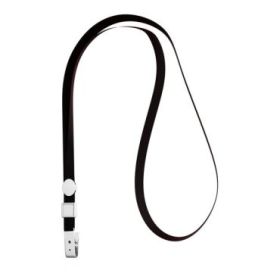 ErichKrause Colgante para Funda de Tarjeta - Cordon de Poliester - 10mm de Ancho - 38cm de Largo - Color Negro