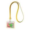 ErichKrause Neon Funda para Tarjeta con Colgante - Orientacion Horizontal - Silicona - Incluye Colgante - Formato 54x85mm - Colo