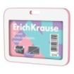 ErichKrause Pastel Funda para Tarjeta - Orientacion Horizontal - Polipropileno - Formato 54x85mm - Color Rosa/Blanco