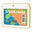 ErichKrause Neon Funda para Tarjeta - Orientacion Horizontal - Polipropileno - Formato 54x85mm - Color Amarillo/Blanco