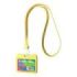 ErichKrause Neon Funda para Tarjeta con Colgante - Orientacion Horizontal - Silicona - Incluye Colgante - Formato 54x85mm - Colo