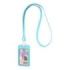 ErichKrause Pastel Funda para Tarjeta con Colgante - Orientacion Vertical - Silicona - Incluye Colgante de 12mm - Formato 54x85m