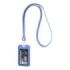 ErichKrause Funda para Tarjeta con Colgante - Orientacion Vertical - Silicona - Incluye Colgante de 12mm - Formato 54x85mm - Col