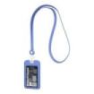ErichKrause Funda para Tarjeta con Colgante - Orientacion Vertical - Silicona - Incluye Colgante de 12mm - Formato 54x85mm - Col
