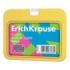 ErichKrause Neon Funda para Tarjeta - Orientacion Horizontal - Silicona - Formato 54x85mm - Color Amarillo