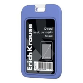 ErichKrause Funda para Tarjeta - Orientacion Vertical - Silicona - Formato 54x85mm - Color Azul