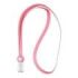 ErichKrause Colgante para Funda de Tarjeta - Silicona - 12mm de Ancho - 40cm de Largo - Color Rosa