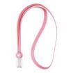 ErichKrause Colgante para Funda de Tarjeta - Silicona - 12mm de Ancho - 40cm de Largo - Color Rosa