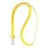 ErichKrause Colgante para Funda de Tarjeta - Silicona - 12mm de Ancho - 40cm de Largo - Color Amarillo