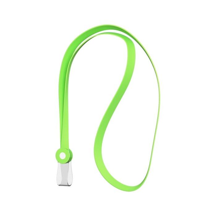 ErichKrause Colgante para Funda de Tarjeta - Silicona - 12mm de Ancho - 40cm de Largo - Color Verde