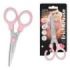 ErichKrause Junior Prima Cat Tijeras de 13cm - Mangos de Plastico Resistente a Golpes - Ergonomicas - Color Rosa