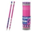 ErichKrause Pinna Kotta Lapiz de Grafito con Goma de Borrar - Mina HB - Cuerpo Redondo - Colores Surtidos