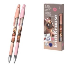 ErichKrause R-301 Magic Gel Stick Frenchie Boligrafo Borrable - Modelos Surtidos - Trazo 0.4mm - Tinta de Gel - Resistente al Ag