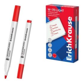 ErichKrause W-170 Light Rotulador para Pizarra Blanca - Facil de Borrar - Punta Conica - Trazo de 2.5mm - Secado Rapido - Cuerpo