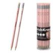 ErichKrause Prima Cat Lapiz de Grafito con Goma de Borrar - Mina HB - Cuerpo Redondo - Plastico - Agarre Ergonomico - Colores Su