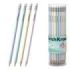 ErichKrause Milky Lapiz de Grafito con Goma de Borrar - Mina HB - Cuerpo Redondo - Agarre Ergonomico - Colores Surtidos