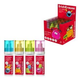 ErichKrause Jolly Friends Expositor con 16 Botellas de Cola Blanca PVA - 35ml - No Toxico - Facil de Lavar con Agua - sin Disolv