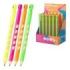 ErichKrause GripLine Neon Expositor con 24 Portaminas - Mina HB de 2.0mm - Agarre Triangular - Sacapuntas Integrado - Ergonomico