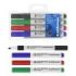 ErichKrause W-170 Light Pack de 4 Rotuladores para Pizarra Blanca - Facil de Borrar - Punta Conica - Trazo de 2.5mm - No Toxico