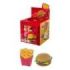 ErichKrause Cheat Meal Expositor con 60 Gomas de Borrar - Caucho Termoplastico - No Deja Residuos - Libre de PVC - Colores Surti